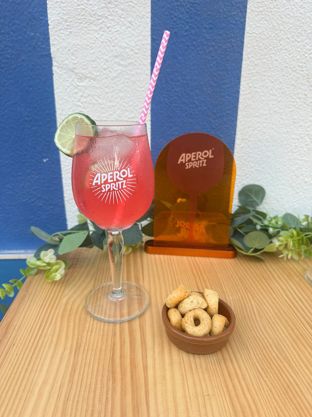 Sarti Spritz en la terraza de La Bianca